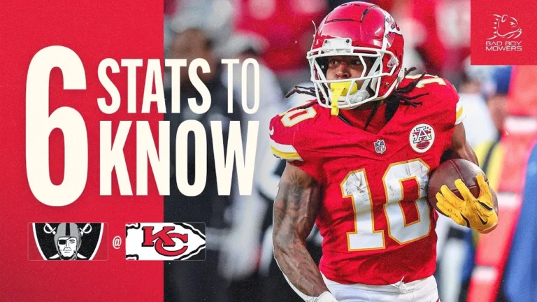 Week 7: Chiefs vs. Raiders – Scoring, Sacks, Turnovers, Ashton Jeanty & More Six Stats to Know
