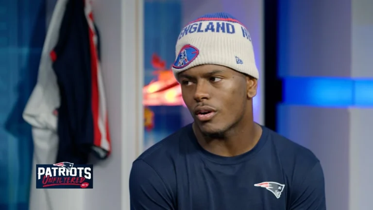 Jaylinn Hawkins Talks About His One-Handed Pick vs. the Browns, His Journey to New England & More