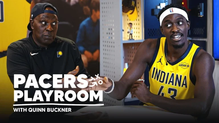 Pascal Siakam Talks Choosing the Pacers & the Season with Quinn Buckner in the Pacers Playroom