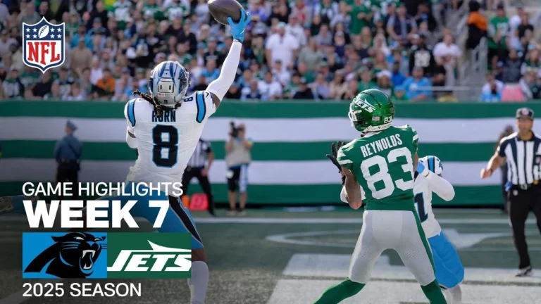 Carolina Panthers vs. New York Jets Game Highlights NFL 2025 Season Week 7