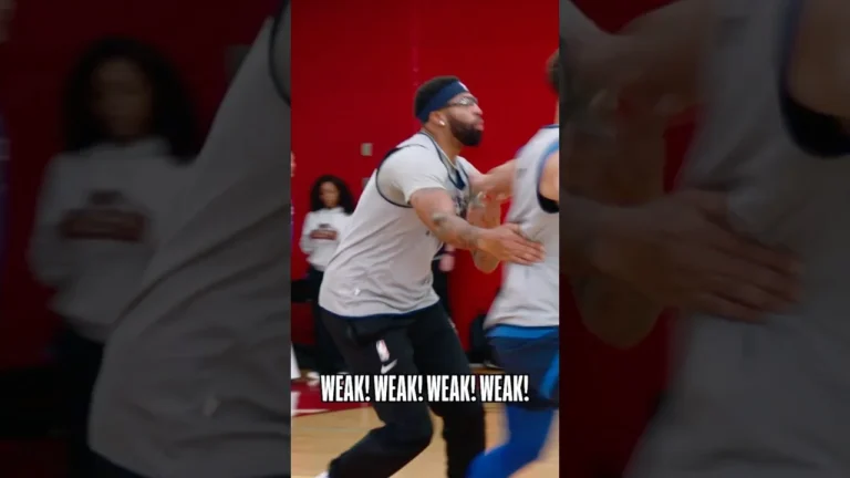 Anthony Davis Micd up at Mavs practice