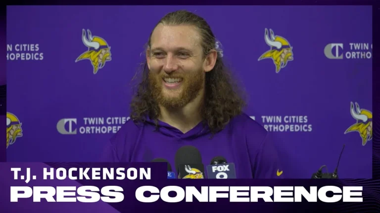 T.J. Hockenson on Chemistry with Carson Wentz, J.J. McCarthy’s Work Ethic, Focus on Making Impact