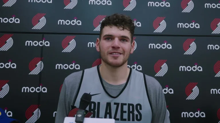 Donovan Clingan on his Preseason Performance, Rebounding and Team Depth Portland Trail Blazers