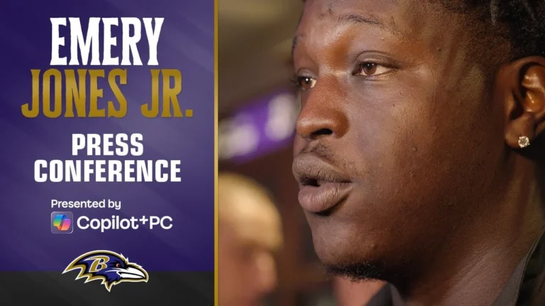 Emery Jones Jr. on Being Activated to 53-Man Roster Baltimore Ravens