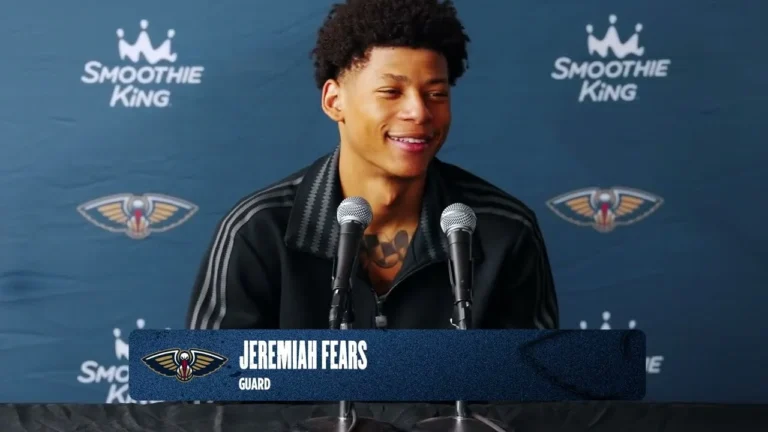 Jeremiah Fears Pelicans-Rockets Postgame 2025 NBA Preseason