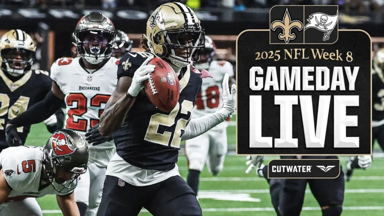 Saints vs. Buccaneers Gameday Live 2025 NFL Week 8