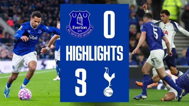 EVERTON 0-3 TOTTENHAM HOTSPUR Premier League highlights
