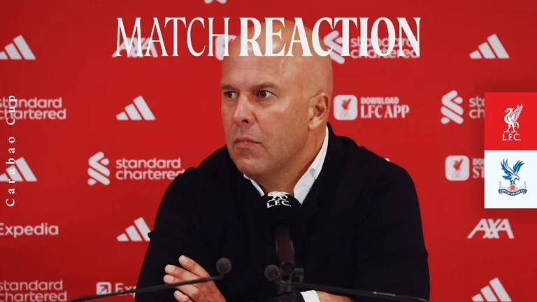 Slot’s Reaction: Carabao Cup Exit, Team Changes Liverpool 0-3 Crystal Palace