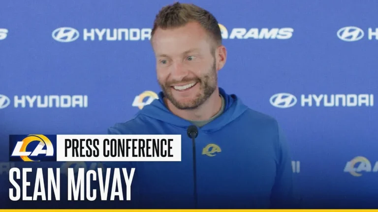 Sean McVay On Injury Updates, Roger McCreary’s Progress & Integrating Situational Management Roles