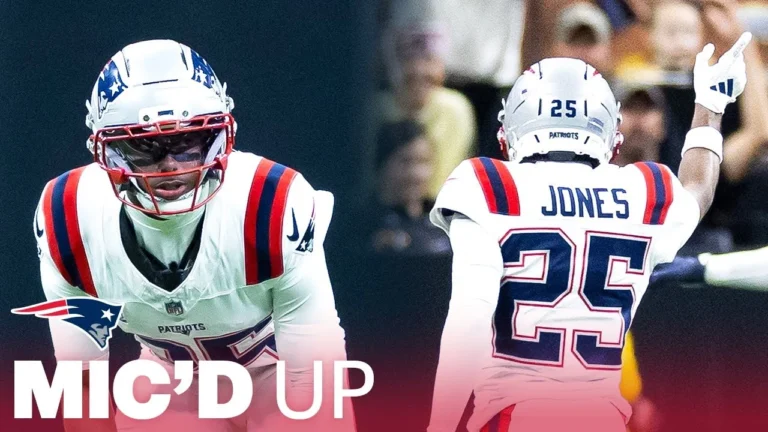 MIC’D UP: Marcus Jones Gets His First NFL Sack in Win Against Saints New England Patriots