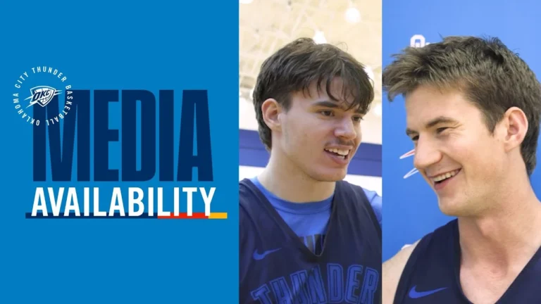 Shootaround Media One on One with Brooks Barnhizer October 17, 2025 OKC Thunder