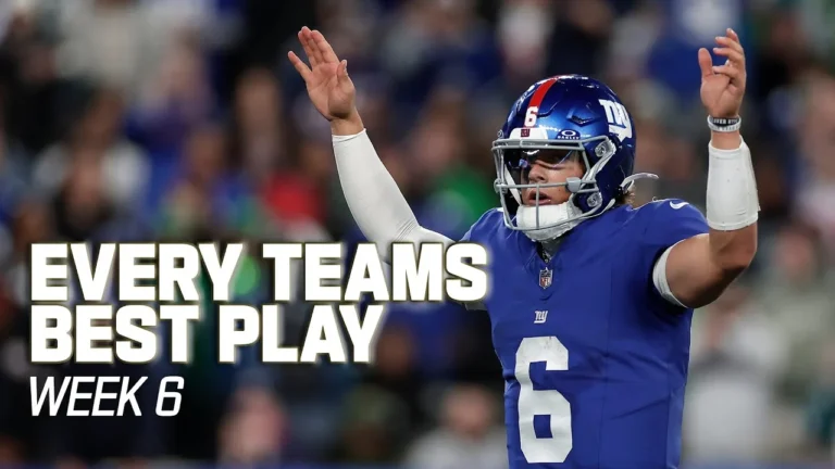 Every Teams’ Best Play of Week 6 2025 NFL Season