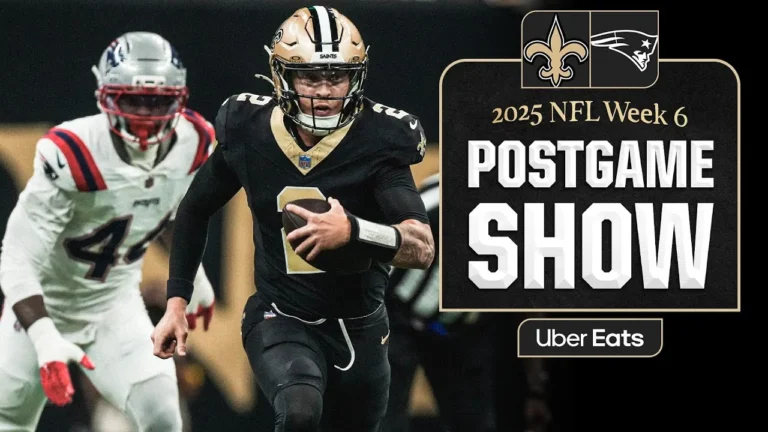 LIVE: Saints vs. Patriots Postgame Show 2025 NFL Week 6