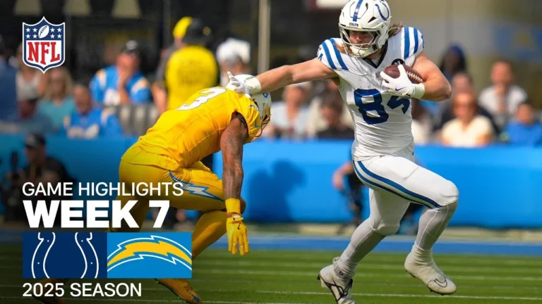 Indianapolis Colts vs. Los Angeles Chargers Game Highlights NFL 2025 Season Week 7