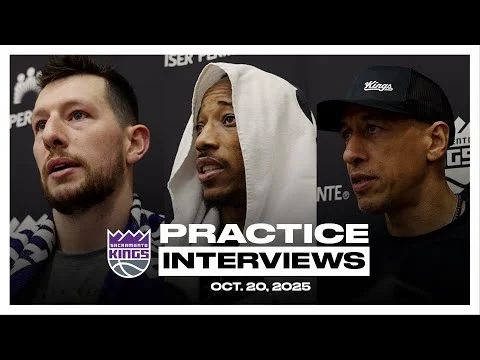 DeMar DeRozan, Drew Eubanks & Coach Christie Practice Interviews 10.20.25