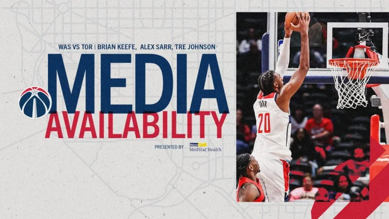 Media Availability: Brian Keefe, Tre Johnson, and Alex Sarr 10.12.25