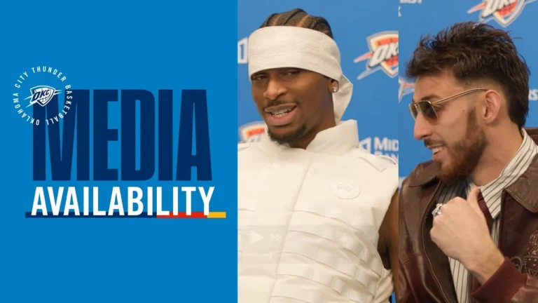 OKC Thunder Full Media Availability Post Game vs Houston Rockets October 21, 2025