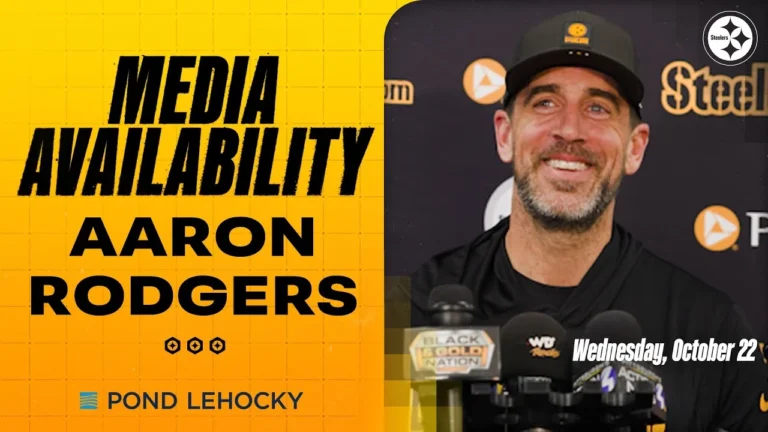 Aaron Rodgers Media Availability (Oct 22) Pittsburgh Steelers