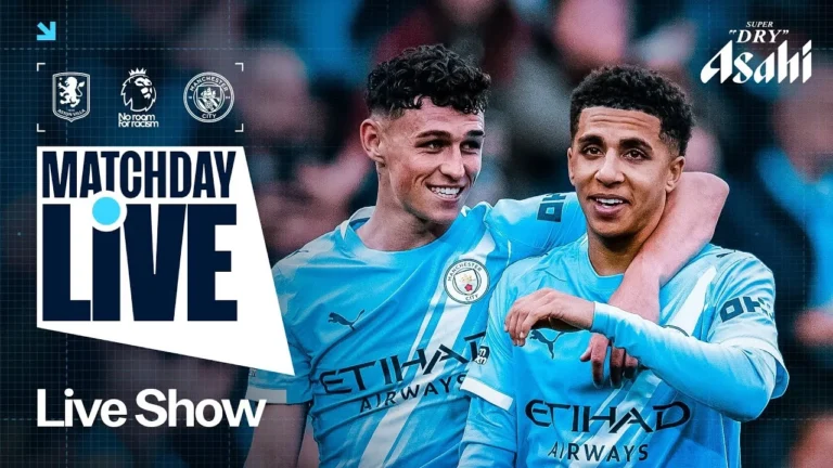 MATCHDAY LIVE! Aston Villa v Man City Premier League