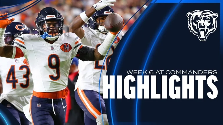 Chicago Bears’ top plays vs. Commanders Week 6 HIGHLIGHTS