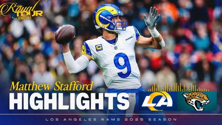 HIGHLIGHTS: Matthew Stafford’s Best Throws From 5-Touchdown Game vs. Jaguars in London