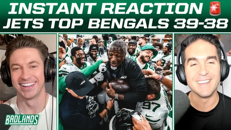 New York Jets BEAT Bengals 39-38 REACTION (FULL BADLANDS)