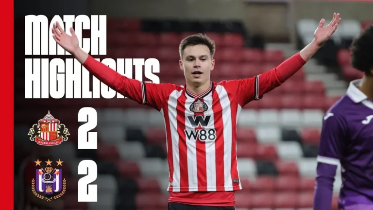 Points Shared At The SOL Sunderland AFC U21s 2 – 2 R.S.C. Anderlecht U21s PL International Cup