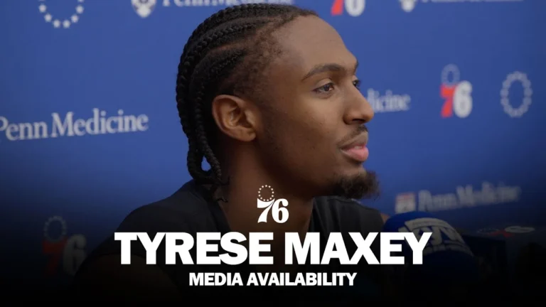Philadelphia 76ers Practice Media Availability Tyrese Maxey 10.20.25