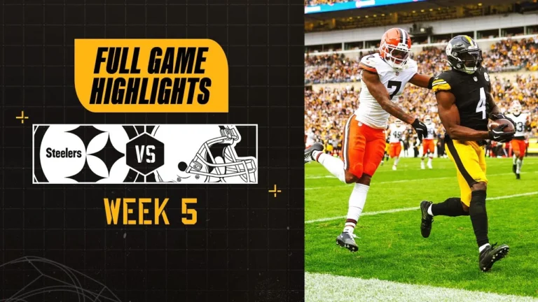 Steelers Top Plays vs. Browns in Week 6 Pittsburgh Steelers