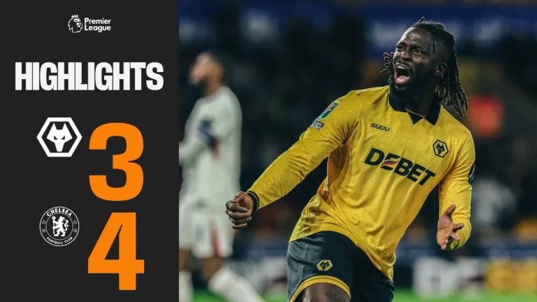 Seven goals and a red card Wolves 3-4 Chelsea Carabao Cup Highlights