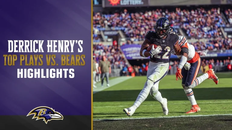 Highlights: Derrick Henrys Top Plays From 2-TD Game vs. Bears Baltimore Ravens