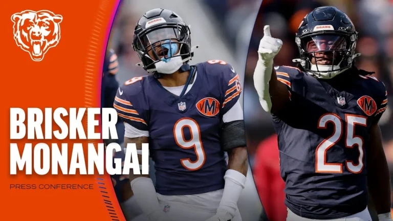 Jaquan Brisker, Kyle Monangai discuss win over Saints Chicago Bears