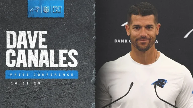 Dave Canales gives final update before Week 9 matchup with the Green Bay Packers Carolina Panthers