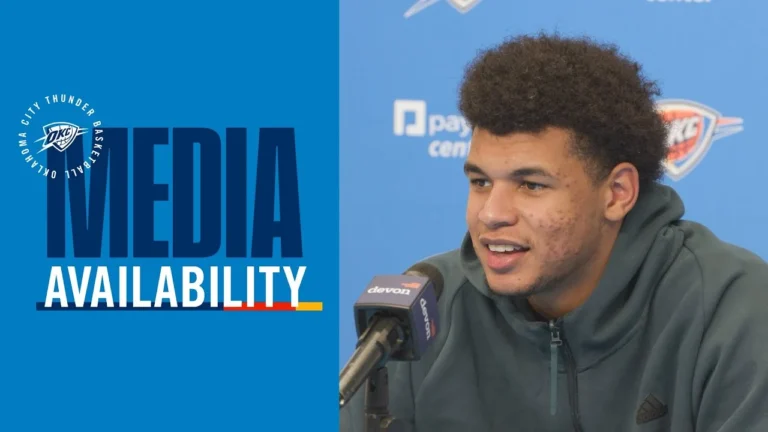 OKC Thunder Full Media Availability Post Game vs Denver Nuggets Preseason October 17, 2025