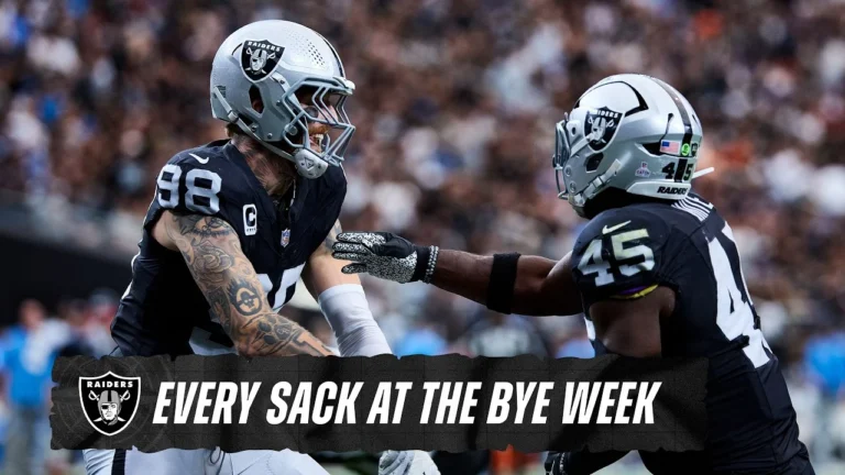 Every Raiders Sack at the Bye Week Highlights