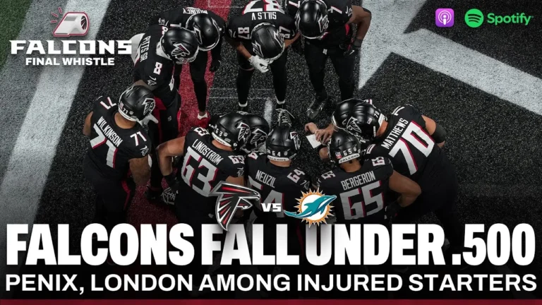 Instant Reaction: Falcons lose 34-10 to Miami Dolphins Falcons Final Whistle