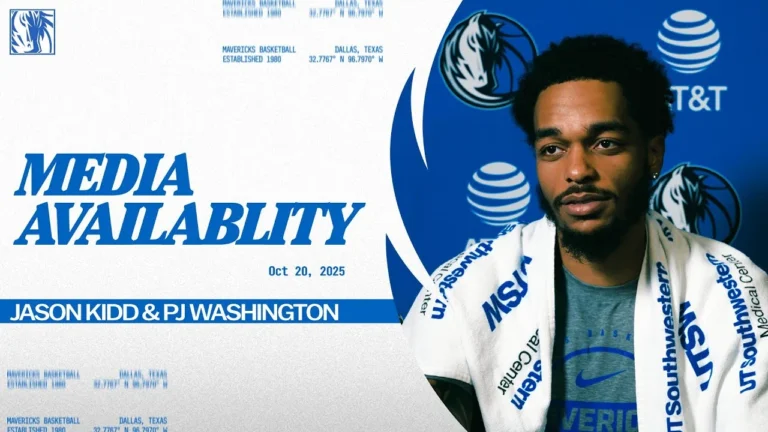 Jason Kidd, PJ Washington Post Practice Media Availability 10 20 25