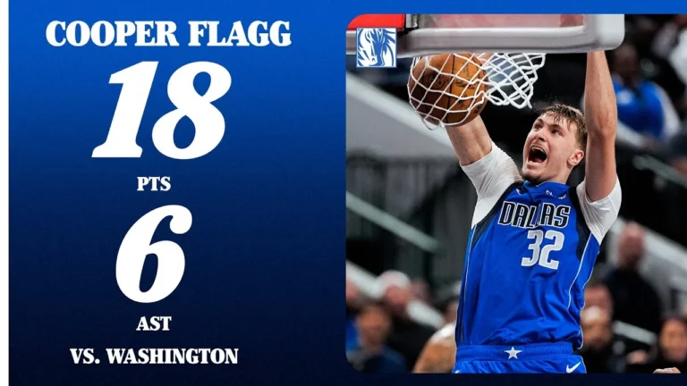 Cooper Flagg (18 PTS 5 REB 6 AST) vs. Washington Wizards October 24, 2025