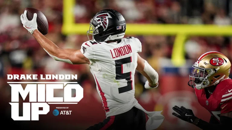 Drake London is mic’d up for SNF against the 49ers Atlanta Falcons