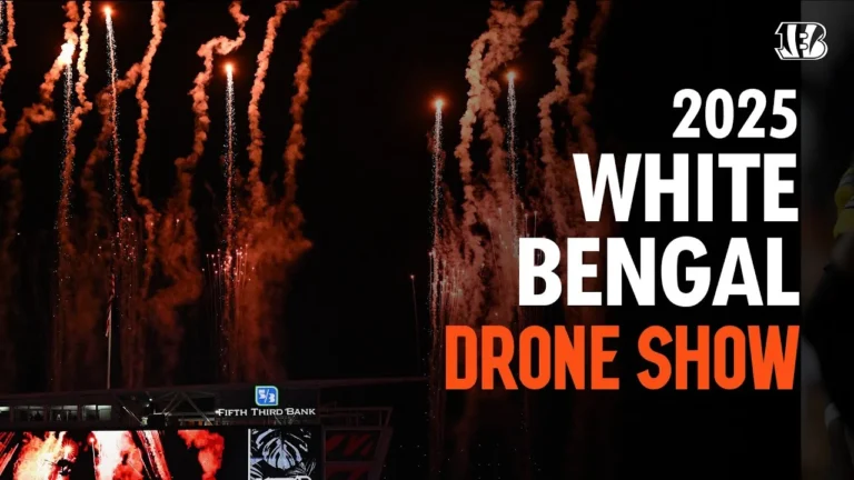 2025 White Bengal Thursday Night Football Drone Show