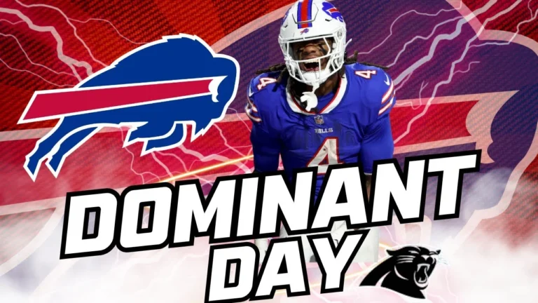 Bills Destroy Panthers, James Cook Career Day
