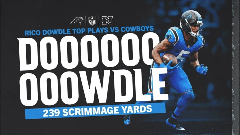 Best plays from Rico Dowdle’s 239 yard game vs Cowboys Week 6 Carolina Panthers
