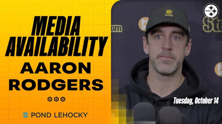 Aaron Rodgers Media Availability (Oct. 14) Pittsburgh Steelers