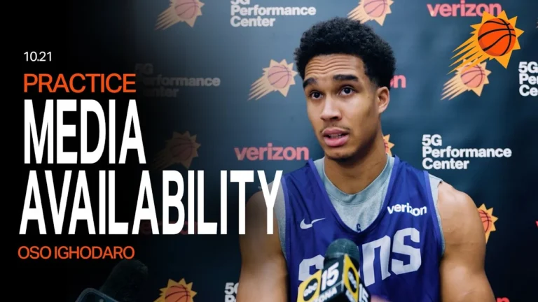 Oso Ighoaro Practice Media Availability Phoenix Suns 10-21-25