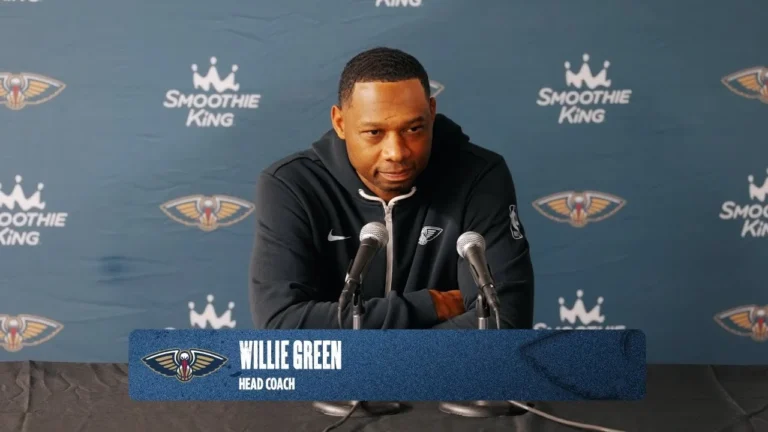 Willie Green Pelicans vs. Rockets Pregame 2025 NBA Preseason