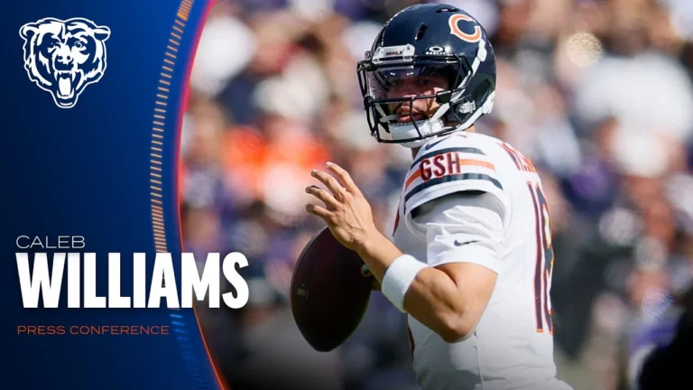 Caleb Williams on reducing sack rate this season Press Conference