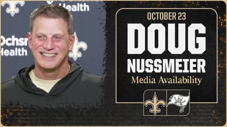 Doug Nussmeier on Devin Neal & Spencer Rattler ahead of Week 8 New Orleans Saints