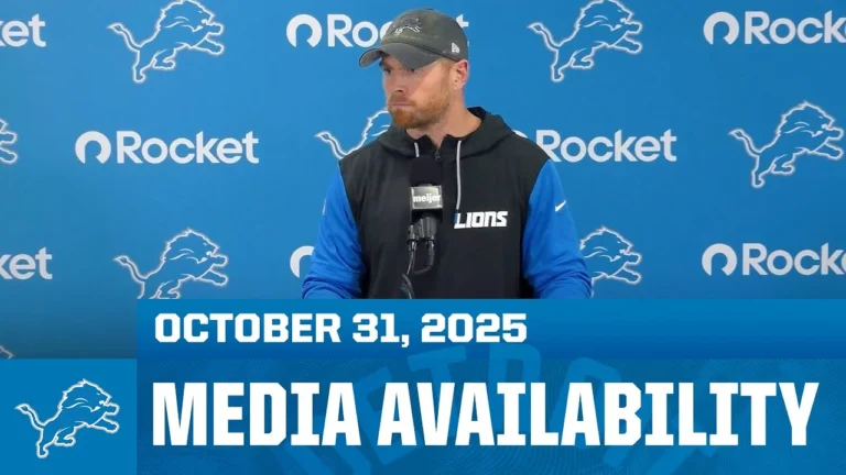 Tyler Roehl meets with the media October 31, 2025