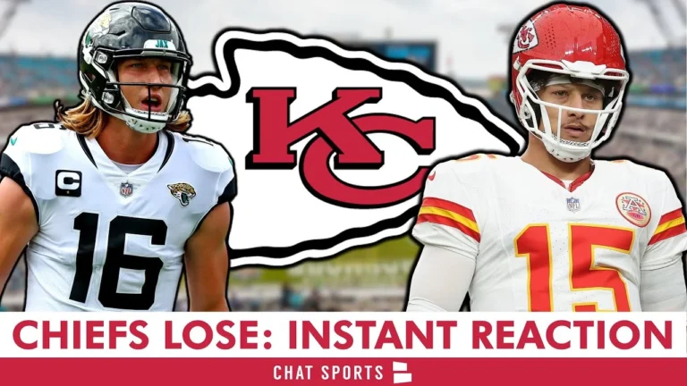 INSTANT REACTION: Kansas City Chiefs Lose 31-28 To Jacksonville Jaguars On Monday Night Football