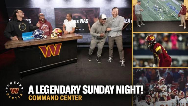 ART MONK Seattle Preview on Sunday Night Football Command Center Washington Commanders NFL